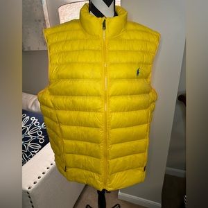 Polo Ralph Lauren, Puffer Vest, Yellow, NWT, size - XXL